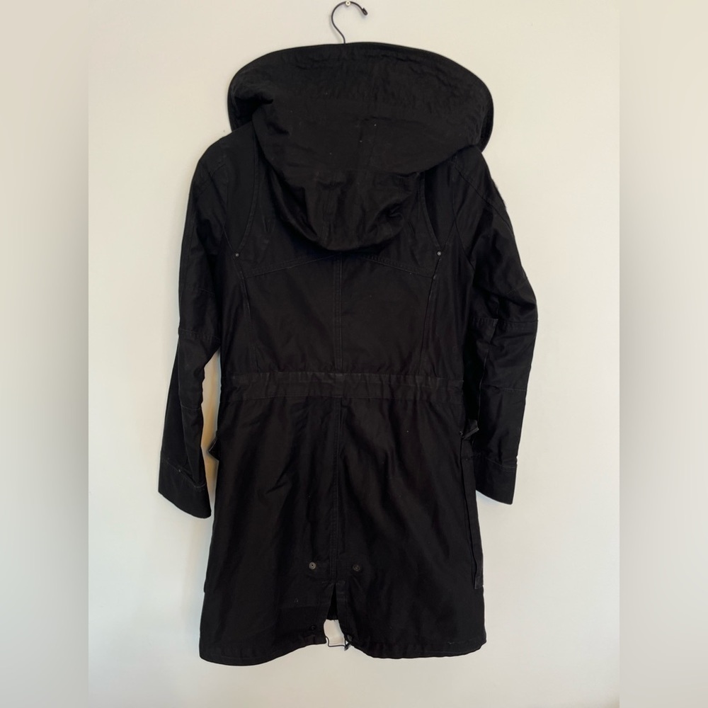 G-Star Raw Black Hooded Parka Jacket size small - Picture 2 of 9